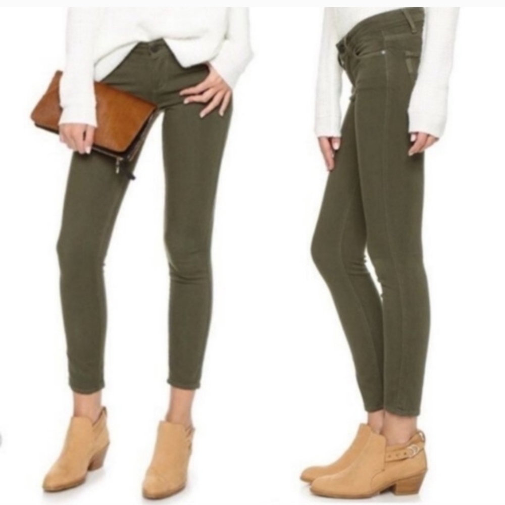 PAIGE Olive Ankle & Cropped Jeans